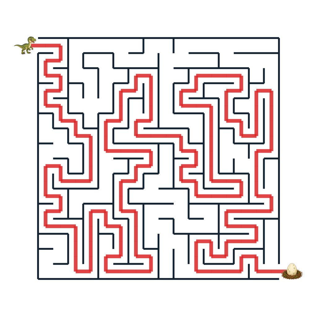 Lösung: Raptor durch das Knochenlabyrinth