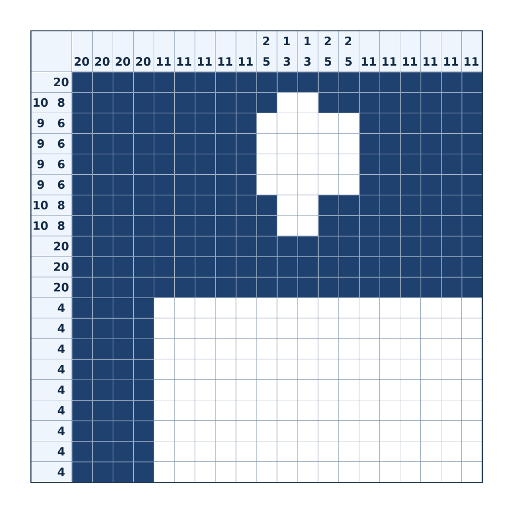Nonogramm-Lösung: Flagge