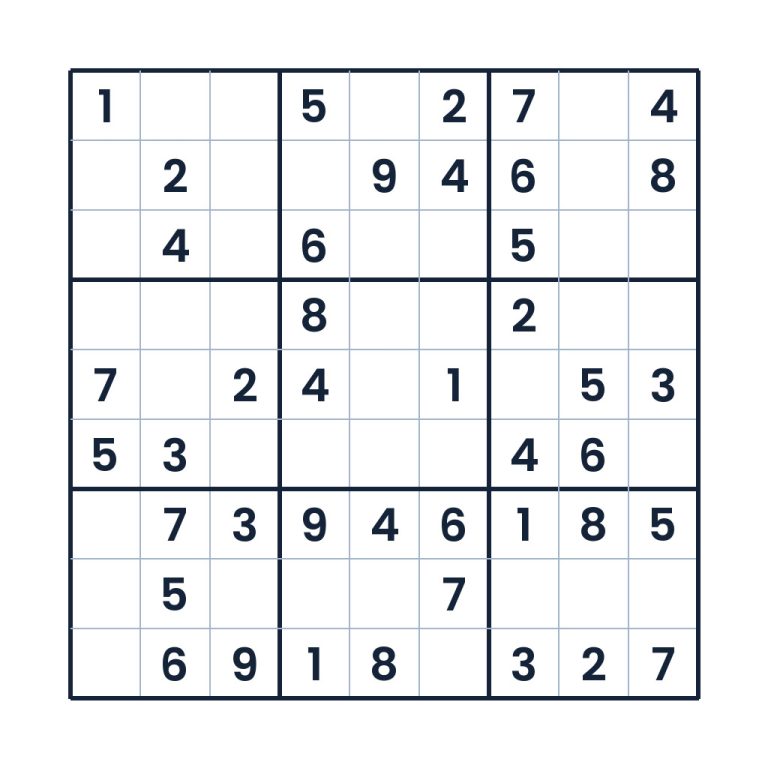 Der meisterhafte Denkkurs – Sudoku online lösen oder ausdrucken