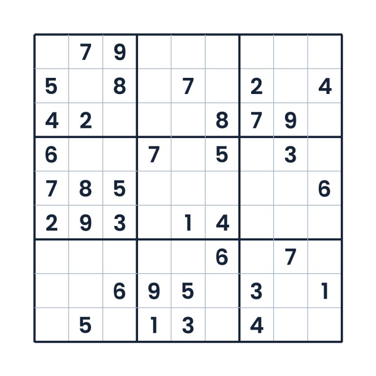 Der klare Zahlenlauf – Sudoku online lösen oder ausdrucken