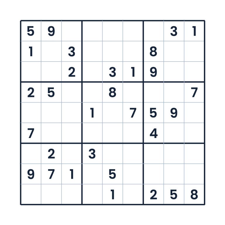 Der ruhige Zahlenlauf – Sudoku online lösen oder ausdrucken
