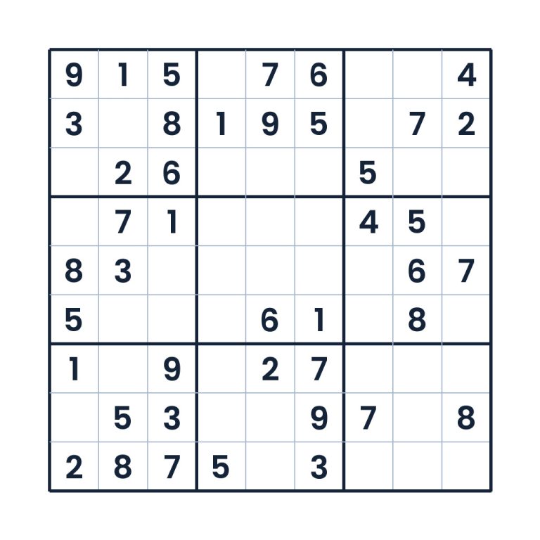 Der geschickte Zahlenlauf – Sudoku online lösen oder ausdrucken
