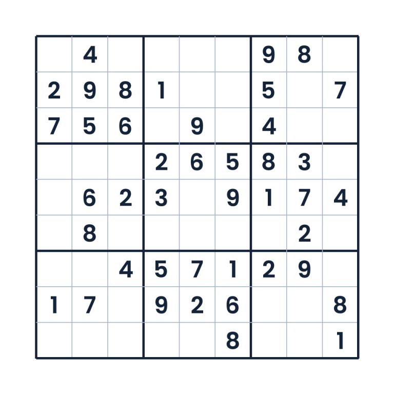Der taktische Zahlenlauf – Sudoku online lösen oder ausdrucken