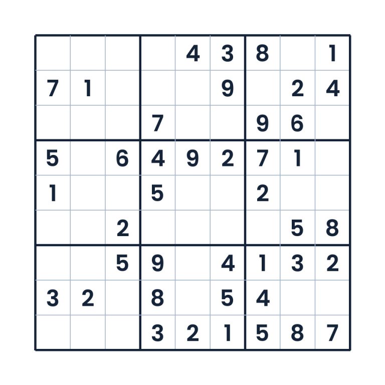 Der raffinierte Zahlenlauf – Sudoku online lösen oder ausdrucken