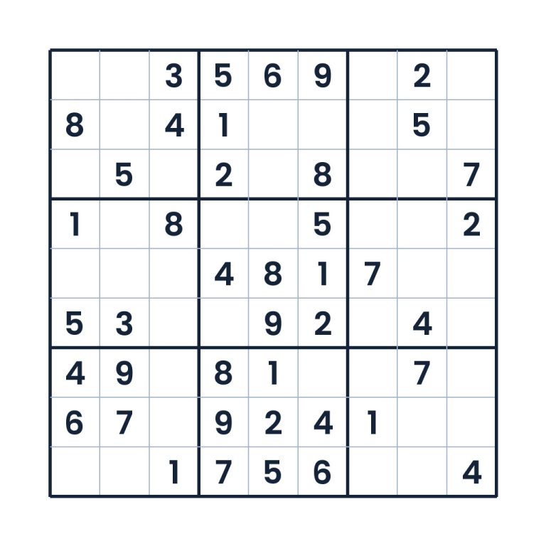 Der systematische Zahlenlauf – Sudoku online lösen oder ausdrucken
