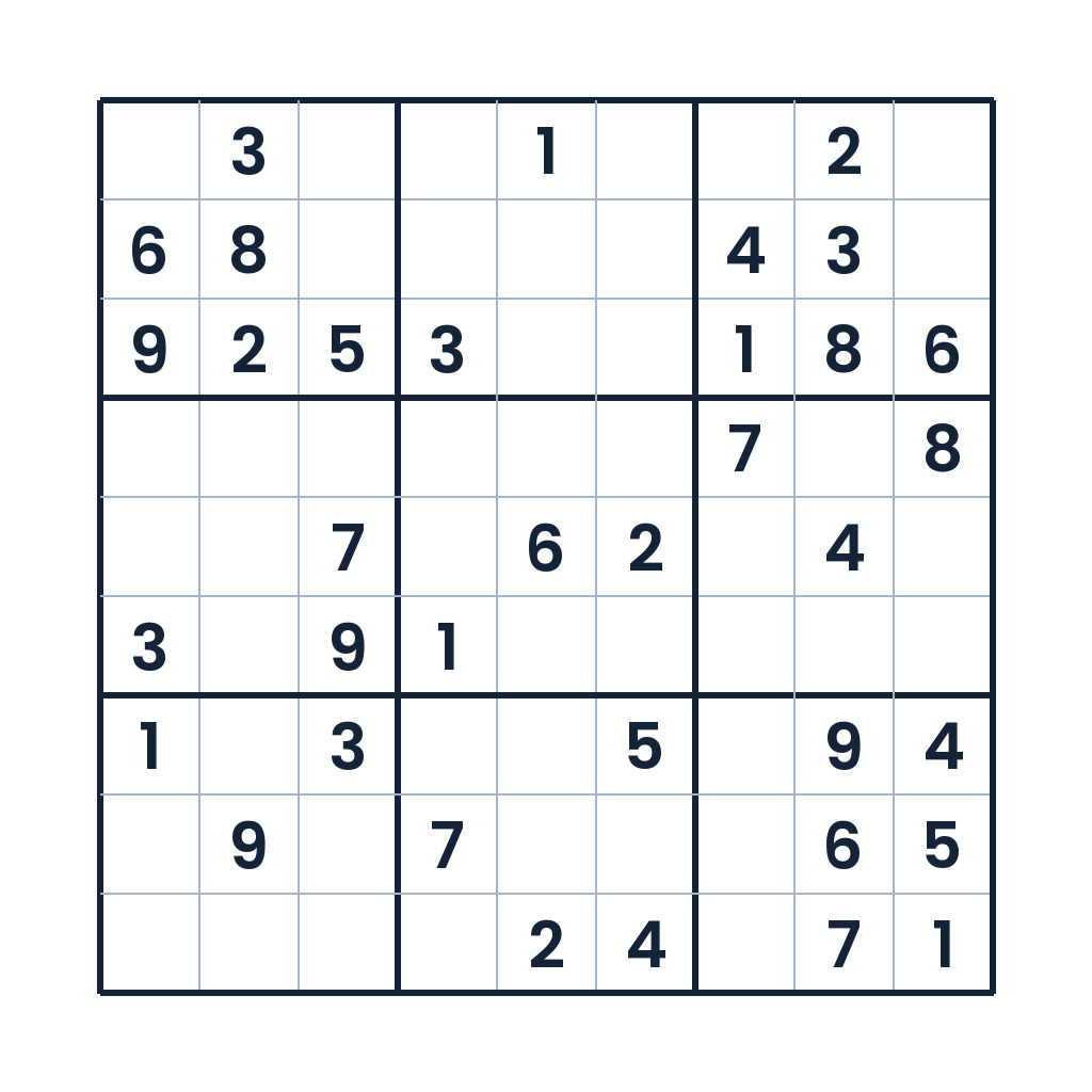 Der anspruchsvolle Zahlenlauf – Sudoku online lösen oder ausdrucken