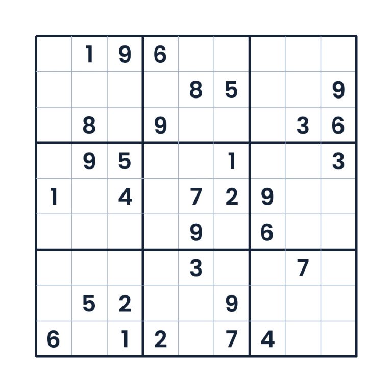 Der schlaue Zahlenlauf – Sudoku online lösen oder ausdrucken