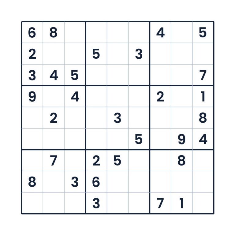 Der konzentrierte Zahlenlauf – Sudoku online lösen oder ausdrucken