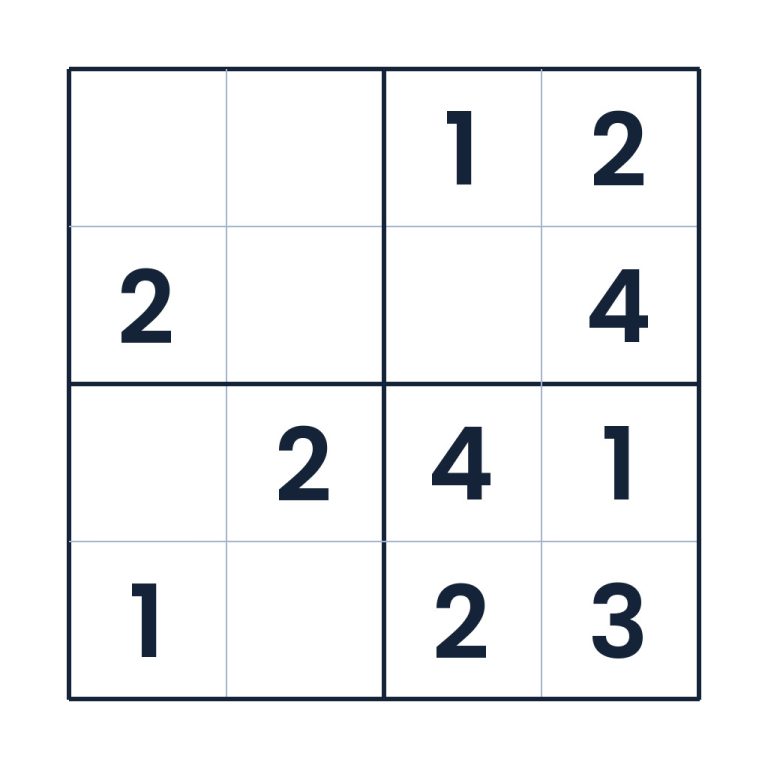 Der anspruchsvolle Logikkurs – Sudoku online lösen oder ausdrucken