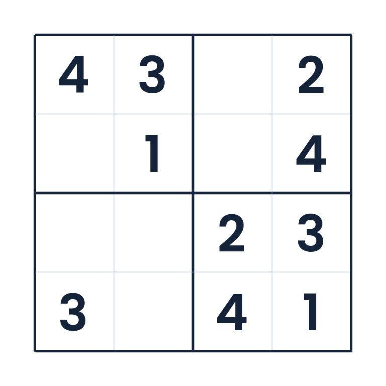Der ruhige Zahlenplan – Sudoku online lösen oder ausdrucken