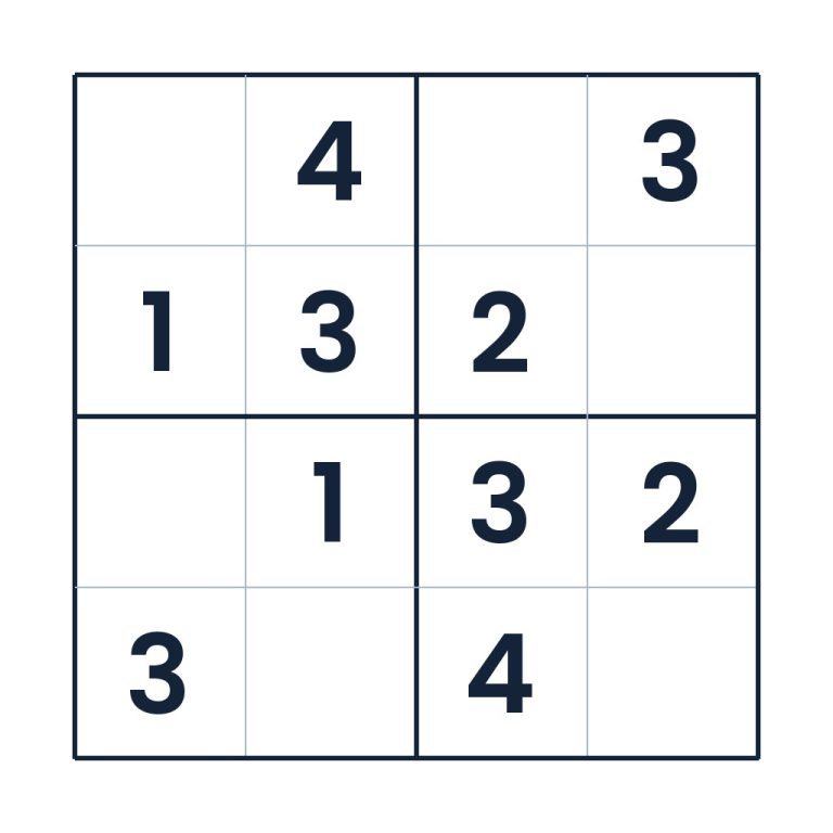 Der knifflige Zahlenplan – Sudoku online lösen oder ausdrucken