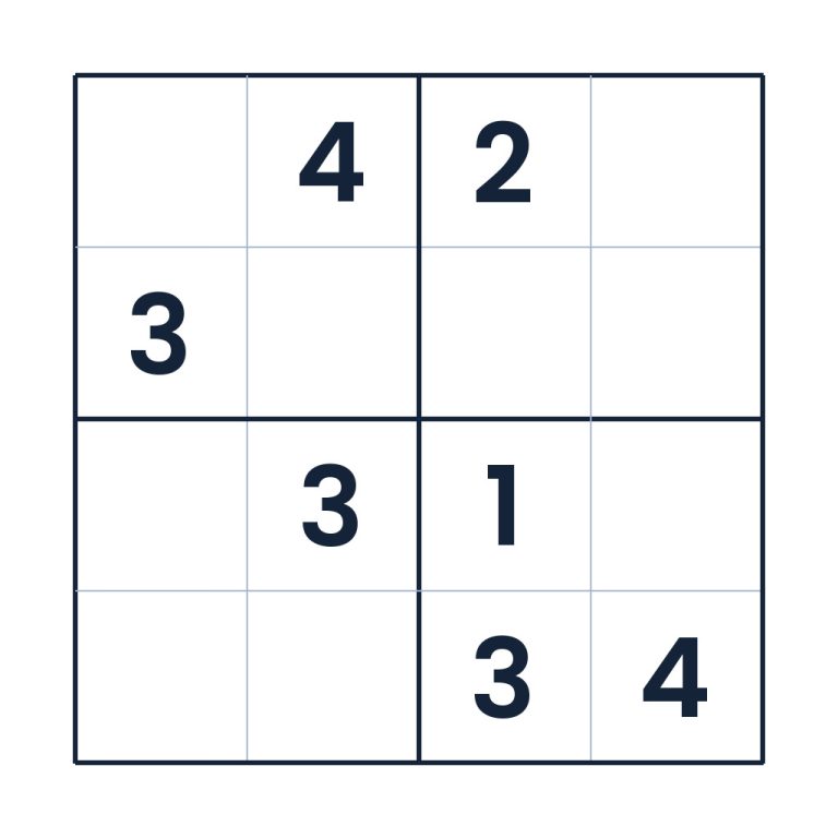 Der anspruchsvolle Zahlenpfad – Sudoku online lösen oder ausdrucken