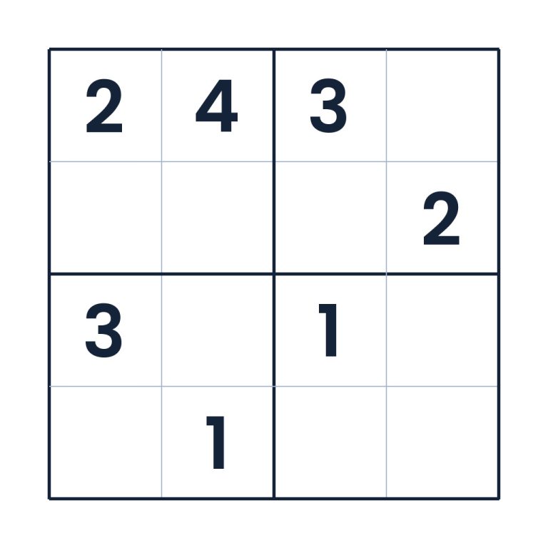 Der logische Zahlenweg – Sudoku online lösen oder ausdrucken