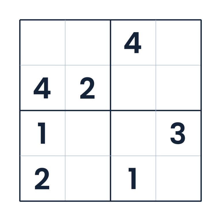Der aufmerksame Zahlenweg – Sudoku online lösen oder ausdrucken
