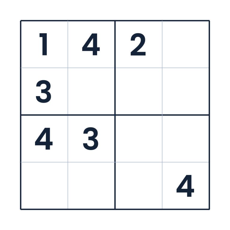 Der taktische Zahlenweg – Sudoku online lösen oder ausdrucken