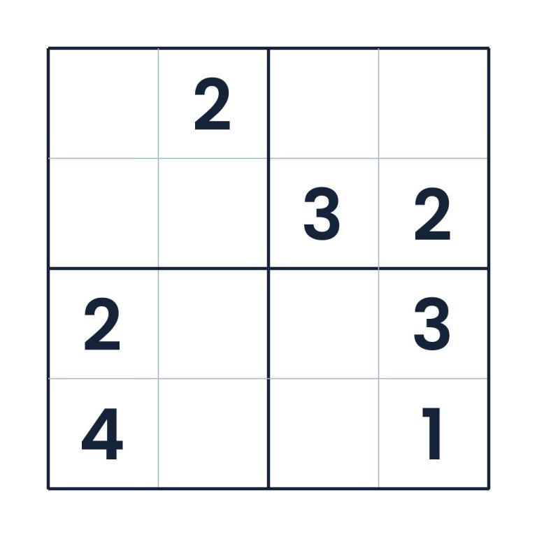 Der raffinierte Zahlenweg – Sudoku online lösen oder ausdrucken