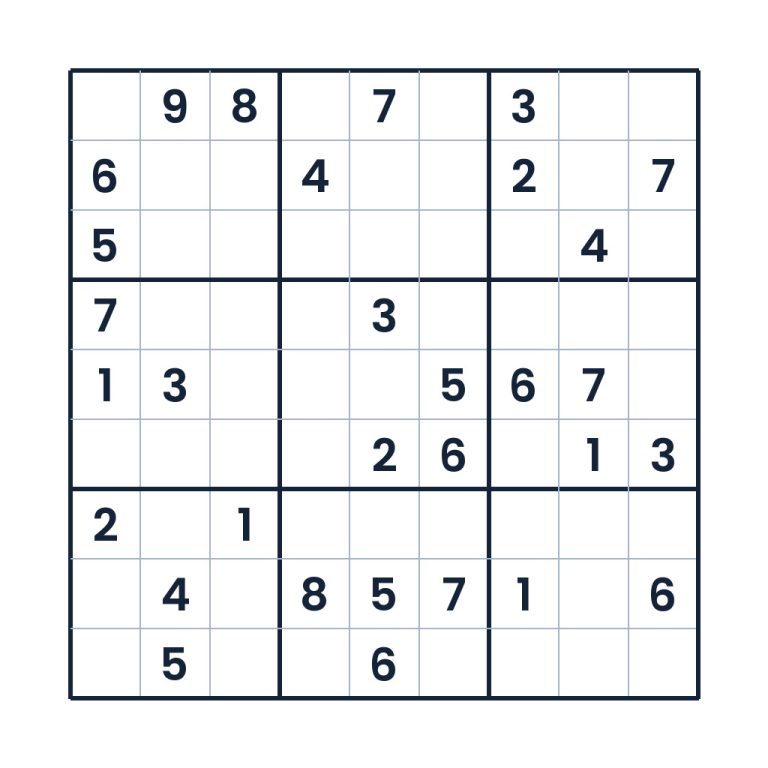 Der knifflige Logikpfad – Sudoku online lösen oder ausdrucken