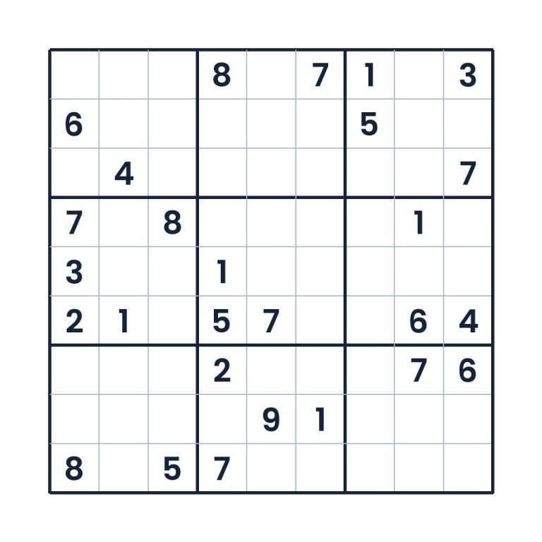 Der präzise Zahlenparcours – Sudoku online lösen oder ausdrucken