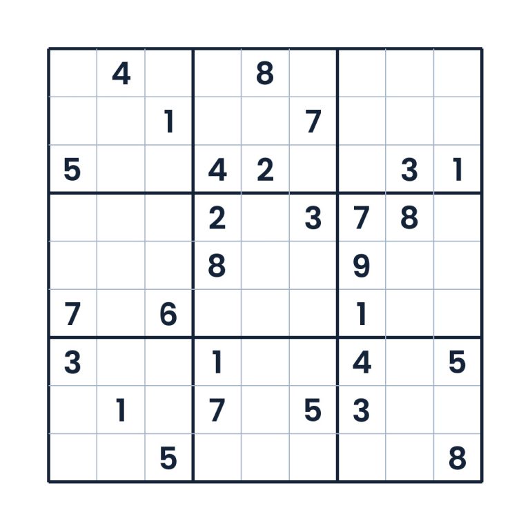Der raffinierte Zahlenparcours – Sudoku online lösen oder ausdrucken