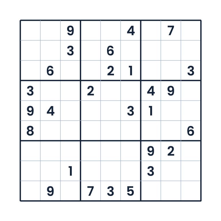 Der systematische Zahlenparcours – Sudoku online lösen oder ausdrucken