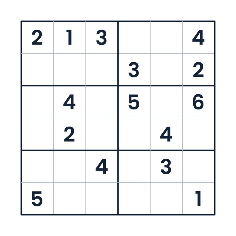 Der anspruchsvolle Zahlenparcours – Sudoku online lösen oder ausdrucken