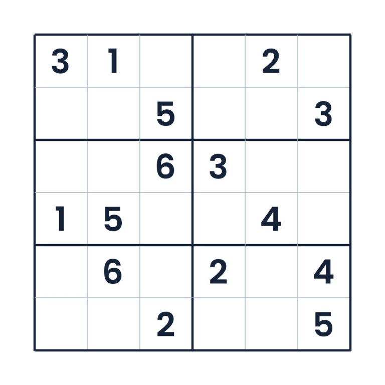 Der flinke Zahlenparcours – Sudoku online lösen oder ausdrucken