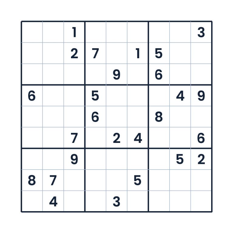 Der spannende Denkpfad – Sudoku online lösen oder ausdrucken