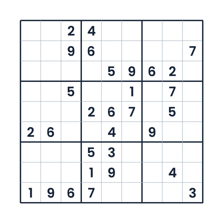 Der fokussierte Denkpfad – Sudoku online lösen oder ausdrucken