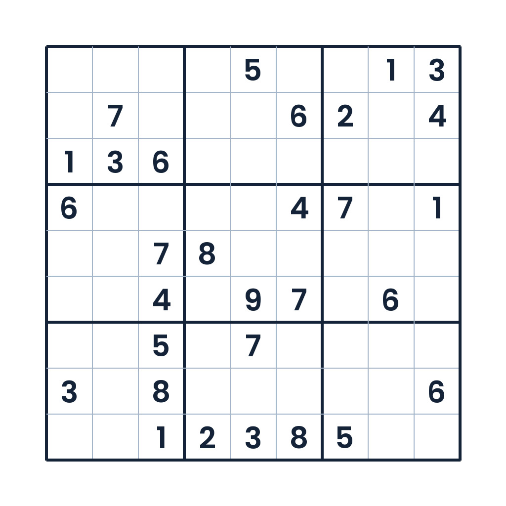 Der anspruchsvolle Denkpfad – Sudoku online lösen oder ausdrucken