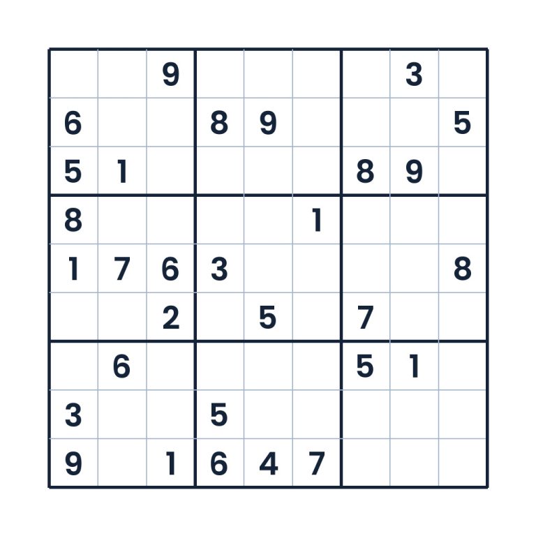 Der flinke Denkpfad – Sudoku online lösen oder ausdrucken