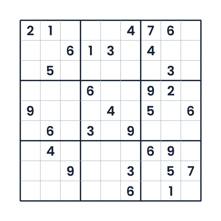 Der konzentrierte Denkpfad – Sudoku online lösen oder ausdrucken