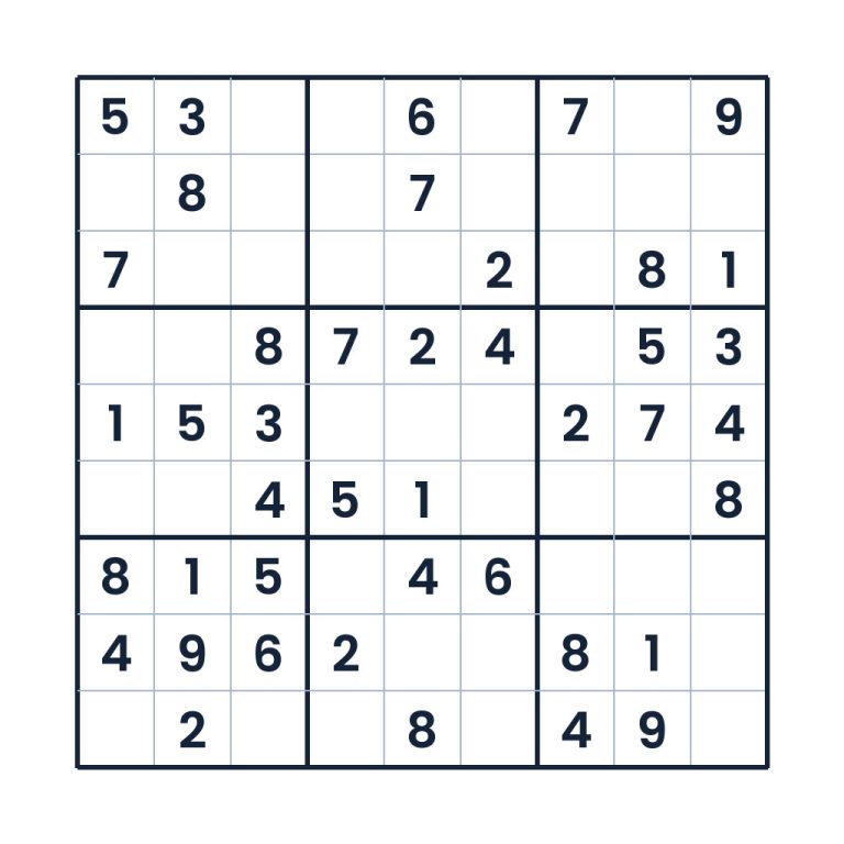 Der taktische Logikweg – Sudoku online lösen oder ausdrucken
