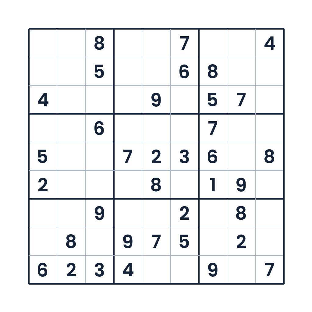 Der raffinierte Logikweg – Sudoku online lösen oder ausdrucken