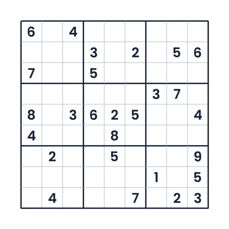 9x9-Sudoku Neunerlei Zahlenraster für Kinder ab 12 Jahren