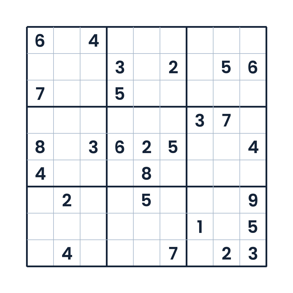 9x9-Sudoku Neunerlei Zahlenraster für Kinder ab 12 Jahren