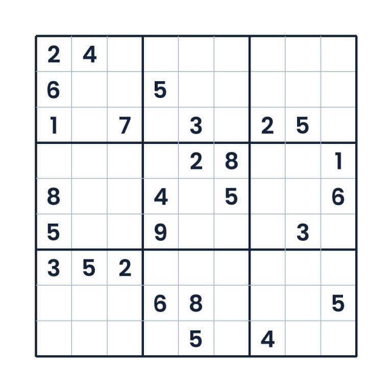 9x9-Sudoku für Kinder ab 10 Jahren mit anspruchsvoller Zahlenlogik