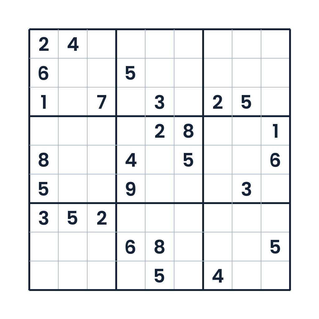 9x9-Sudoku für Kinder ab 10 Jahren mit anspruchsvoller Zahlenlogik