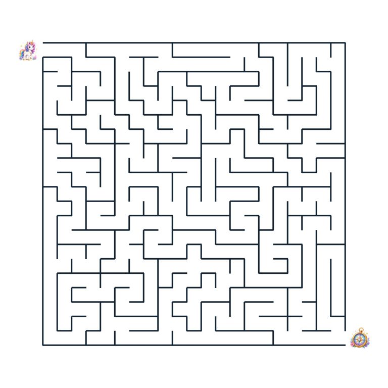 Einhorn Feli findet den Zauberkompass im magischen Labyrinth