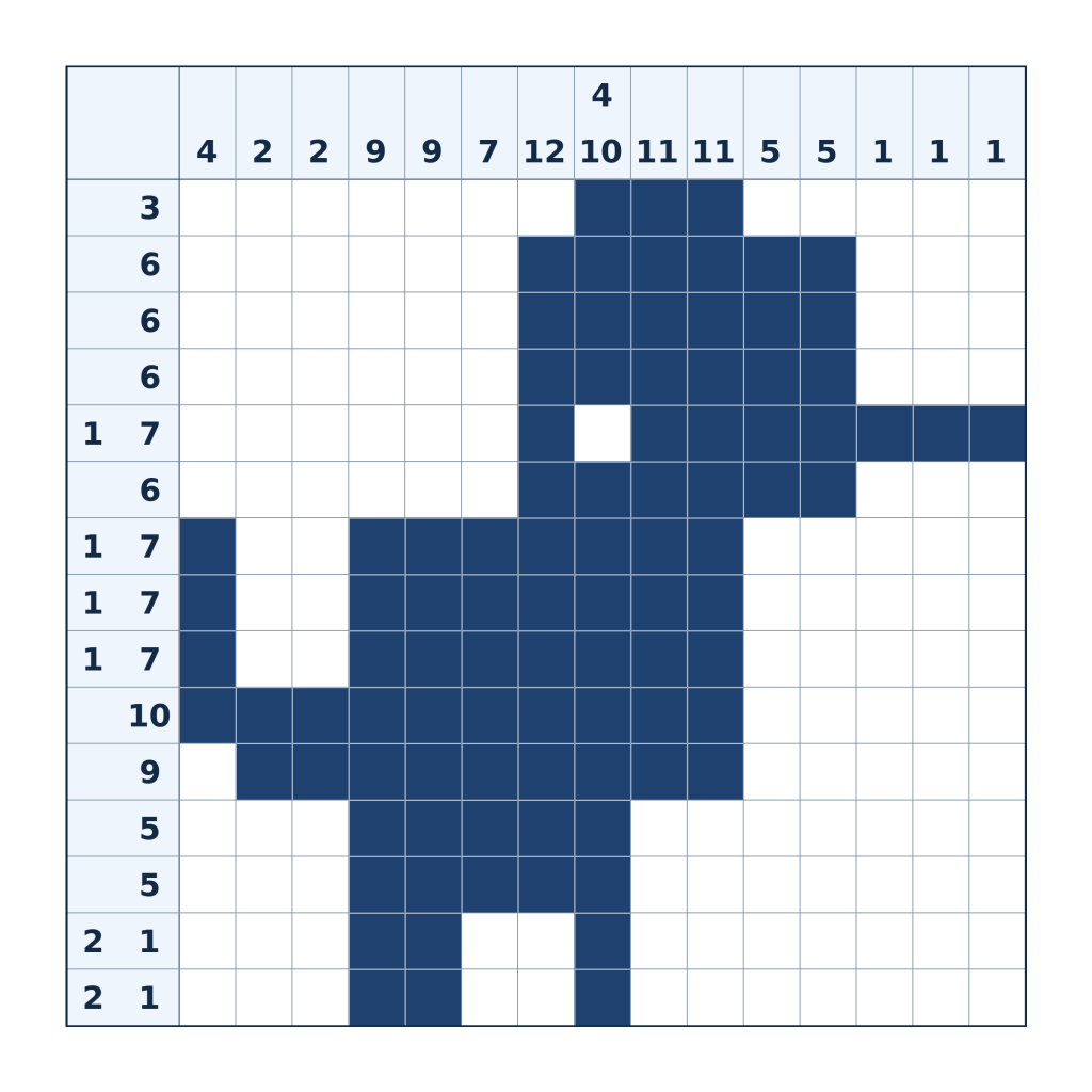 Nonogramm-Lösung: Huhn