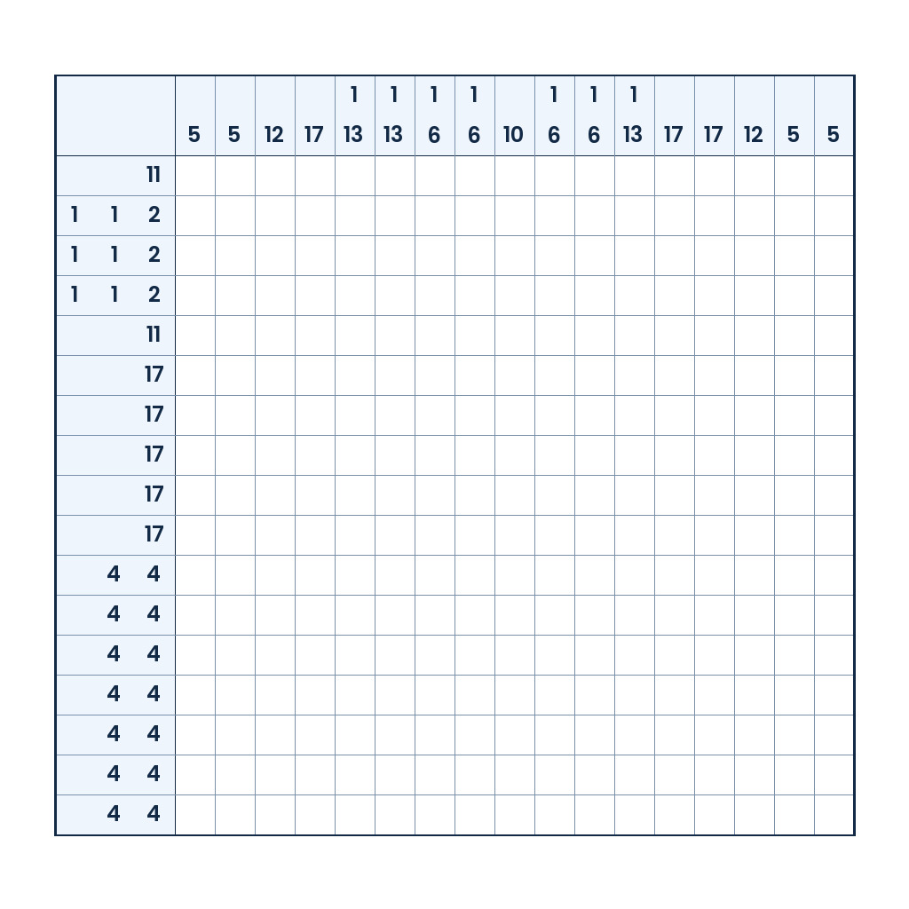 Pixelmotiv zum Nonogramm Schichtwechsel am Bau mit Baustellen-Thema