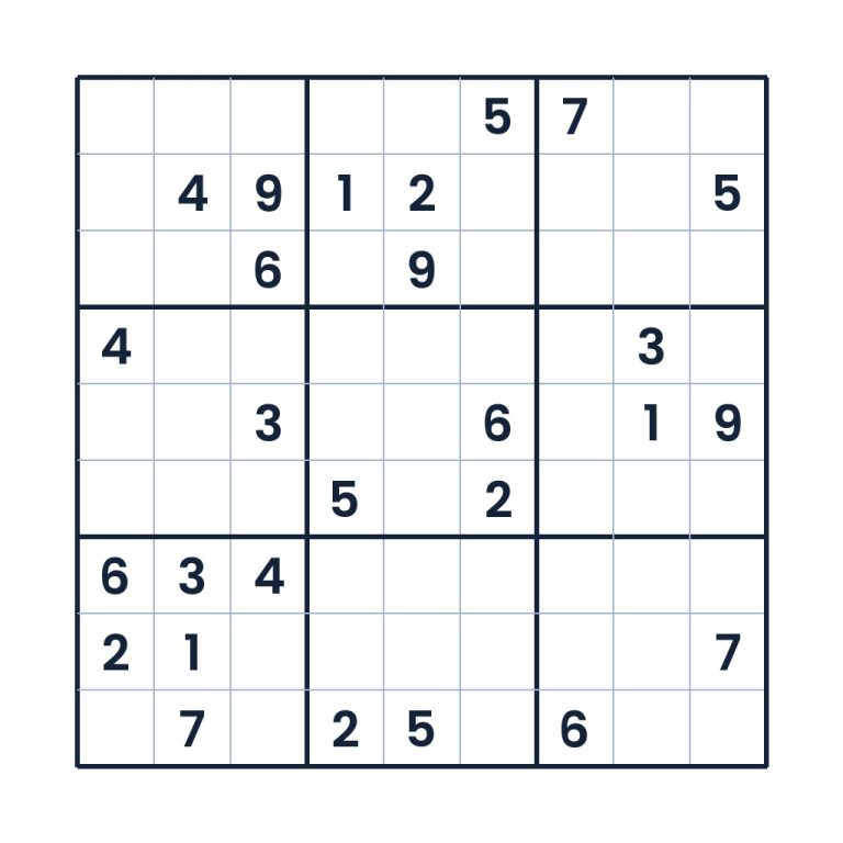 9x9-Profi-Sudoku für Kinder ab 10 Jahren zum Online-Spielen und Ausdrucken
