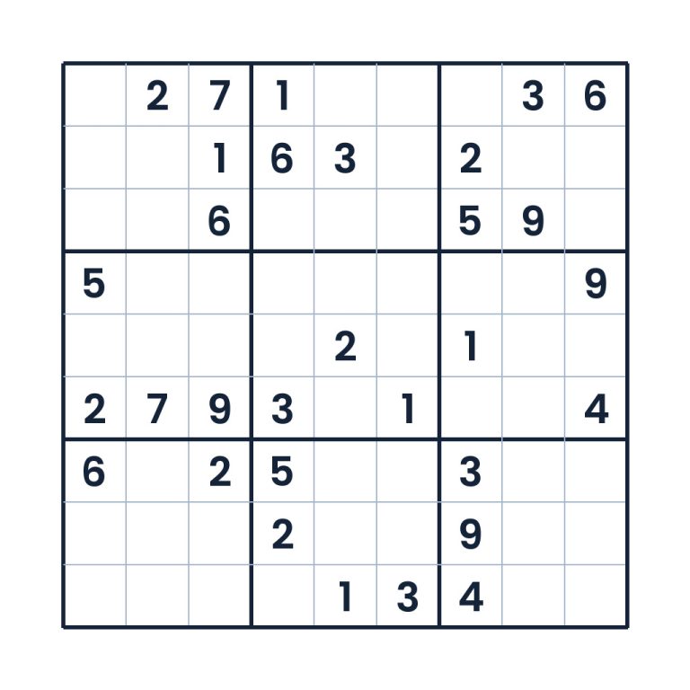 Schweres 9x9-Kinder-Sudoku zur Zahlenlogik ab 10 Jahren