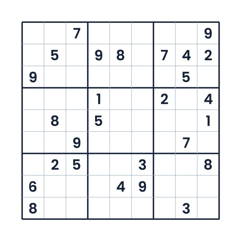 Anspruchsvolles 9x9-Profi-Sudoku zur Zahlenlogik für Erwachsene