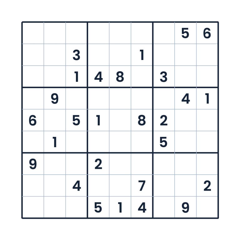 9x9-Profi-Sudoku zur Zahlenlogik für Kinder ab 12 Jahren