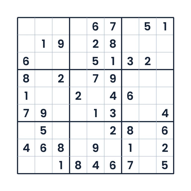 Leichtes 9x9-Sudoku für Kinder ab 10 Jahren zum Online-Spielen und Ausdrucken