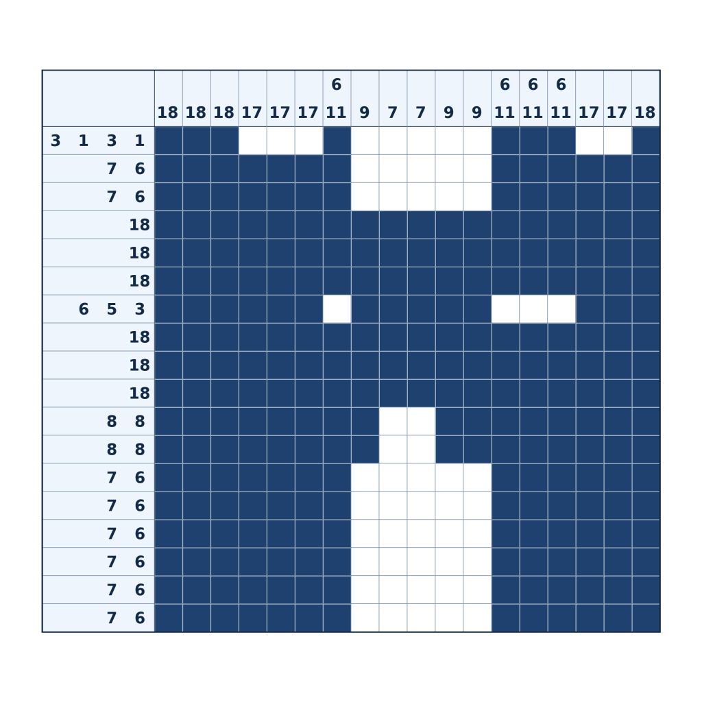 Nonogramm-Lösung: Burg