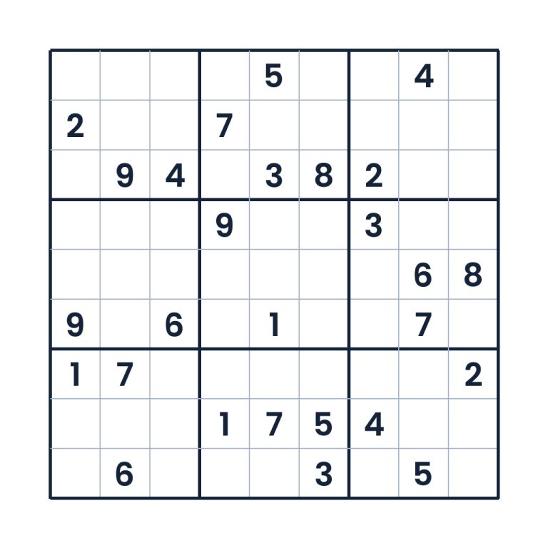 Profi 9x9-Sudoku für Kinder ab 12 Jahren mit Zahlenfeldern