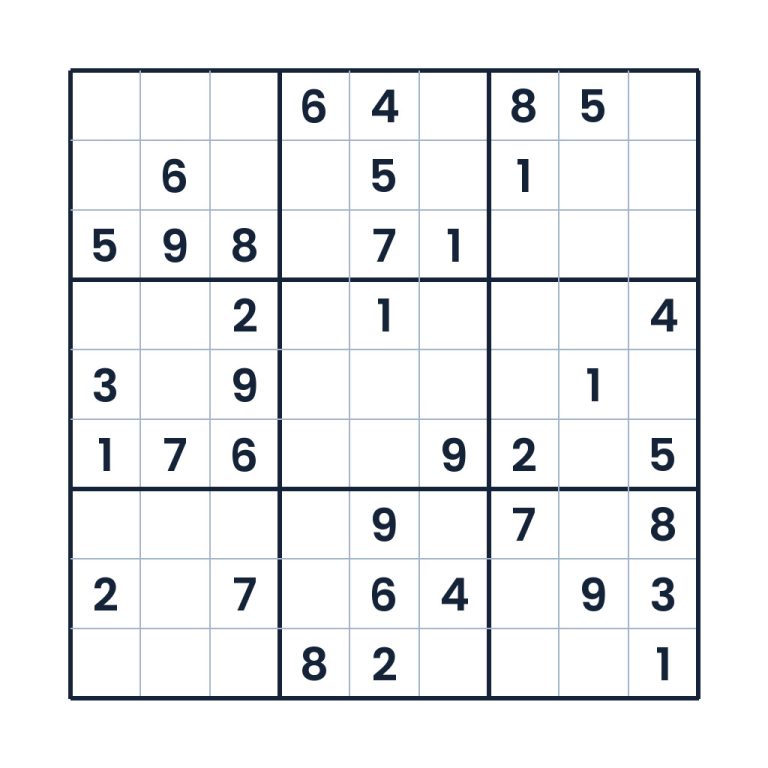 Mittelschweres 9x9-Sudoku für Kinder ab 10 Jahren