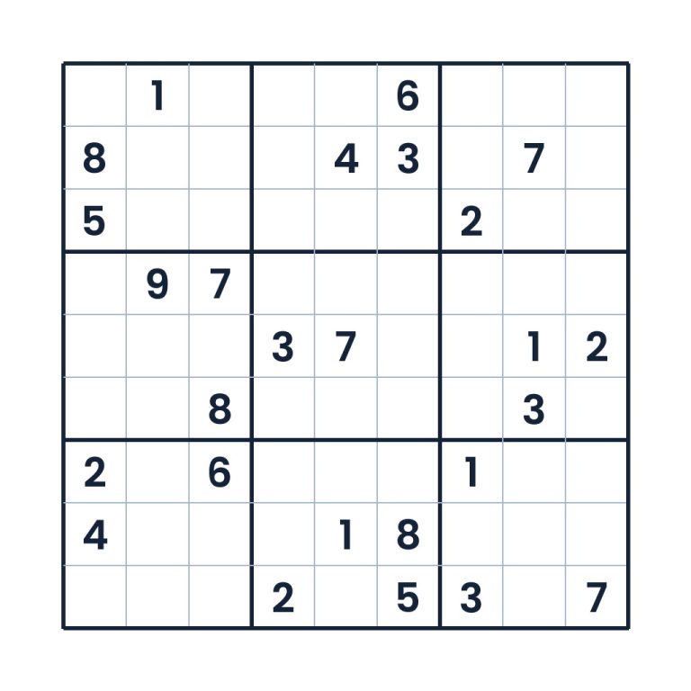 Anspruchsvolles 9x9-Profi-Sudoku für Erwachsene mit Zahlenlogik