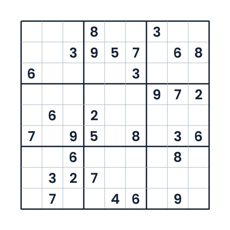 9x9-Sudoku für Profis ab 10 Jahren mit Zahlenlogik